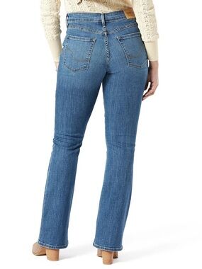 Levi Strauss Signature Women's Modern Mid-rise Skinny Jeans-light wash blue